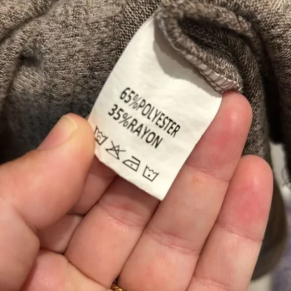 Brown long sleeve sweater dress L - Picture 4 of 4